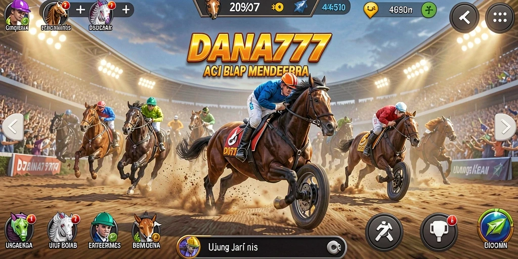 Screenshot tampilan gameplay Racing dari DANA777 yang seru.