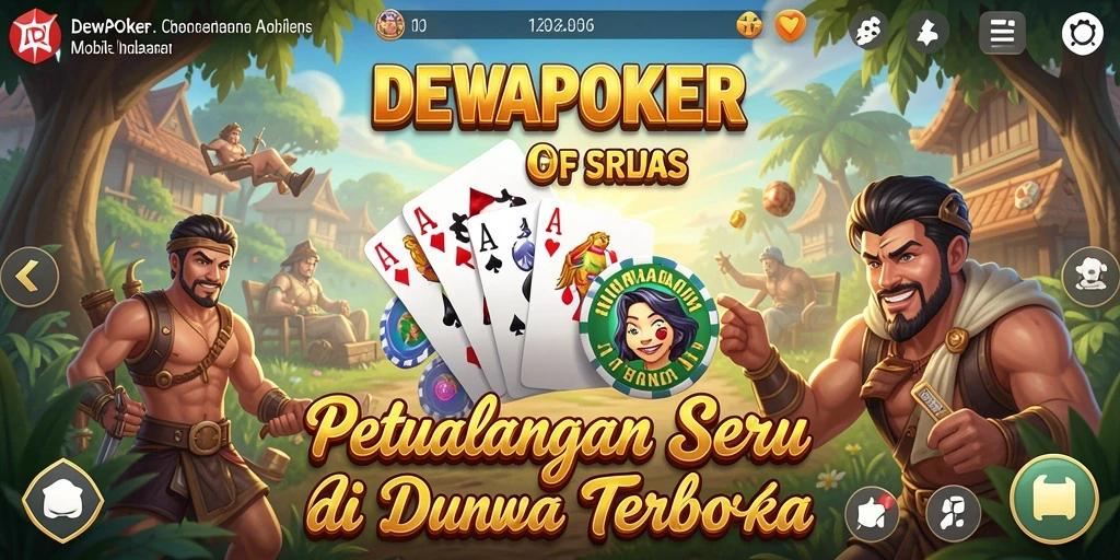 Screenshot DEWAPOKER menunjukkan aksi seru di dunia terbuka yang luas.