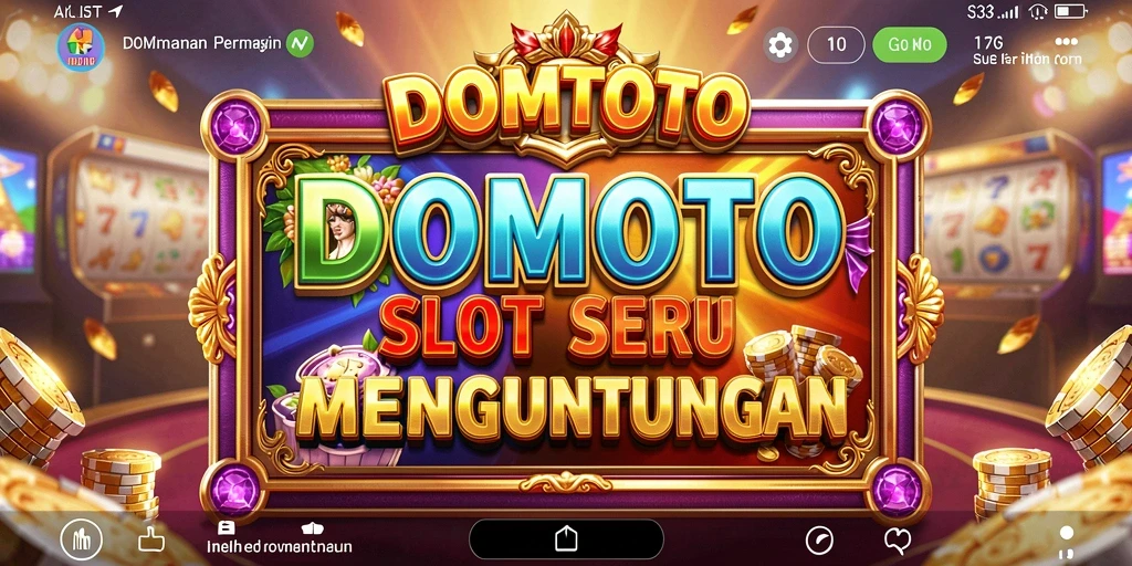 Screenshot gameplay <strong>DOMTOTO</strong> menunjukkan keseruan permainan Slot.