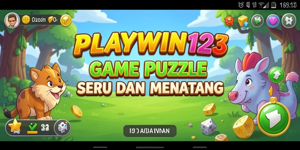 Tangkapan layar gameplay PLAYWIN123 menampilkan tantangan puzzle yang menarik dan interaktif.