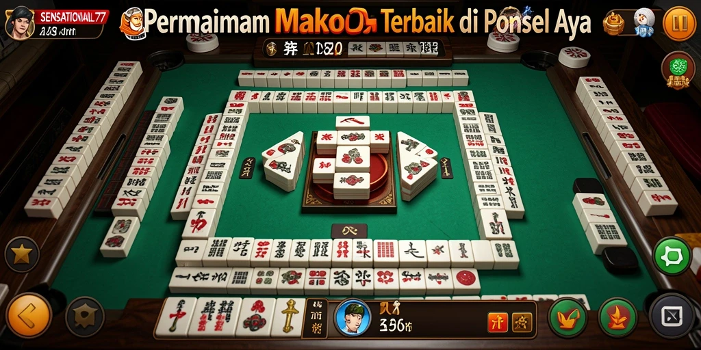 Tampilan menarik dari gameplay SENSATIONAL77 yang menampilkan tantangan Mahjong.